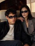 Prime Black Rectangle One Size Plastic UV Sunglasses-OL106BK