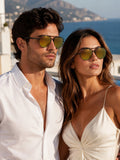 Prime Purple Round One Size Metal UV Sunglasses-OL154PR