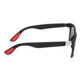 Prime Black Rectangle One Size Plastic UV Sunglasses-OL143BK
