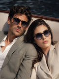 Prime Black Round One Size Plastic UV Sunglasses-OL111BK