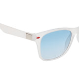 Prime White Rectangle One Size Plastic UV Sunglasses-OL146WH