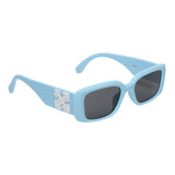 Prime Blue Square One Size Plastic UV Sunglasses-OL124BL