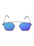 Prime Purple Geometric Hexagonal One Size Metal UV Sunglasses-OL104PR