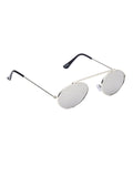 Prime Silver Oval One Size Metal UV Sunglasses-OL135SL
