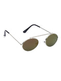 Prime Green Oval One Size Metal UV Sunglasses-OL134GR