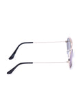 Prime Blue Oval One Size Metal UV Sunglasses-OL136BL