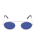 Prime Blue Oval One Size Metal UV Sunglasses-OL136BL