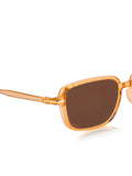 Prime Orange Square One Size Plastic UV Sunglasses-OL122OR