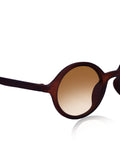 Prime Brown Round One Size Plastic UV Sunglasses-OL100BR