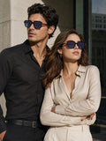 Prime Black Rectangle One Size Plastic UV Sunglasses-OL130BK
