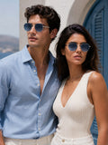 Elite Collection Black Aviator One Size Metal Adult-Unisex UV Sunglasses-EC299BK
