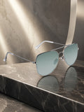 Elite Collection Black Aviator One Size Metal Adult-Unisex UV Sunglasses-EC298BK