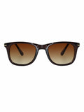 Elite Collection Brown Browline One Size Plastic Adult-Unisex UV Sunglasses-EC304BR
